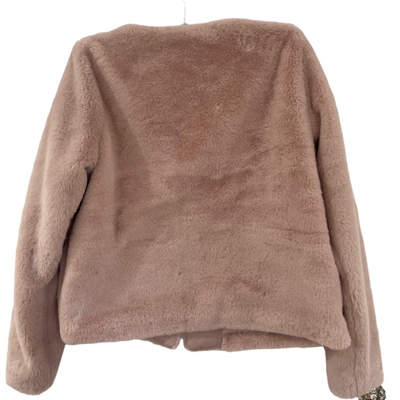 H&M Divided, Faux Fur, Jacket, size S, Cream - Picture 2 of 6